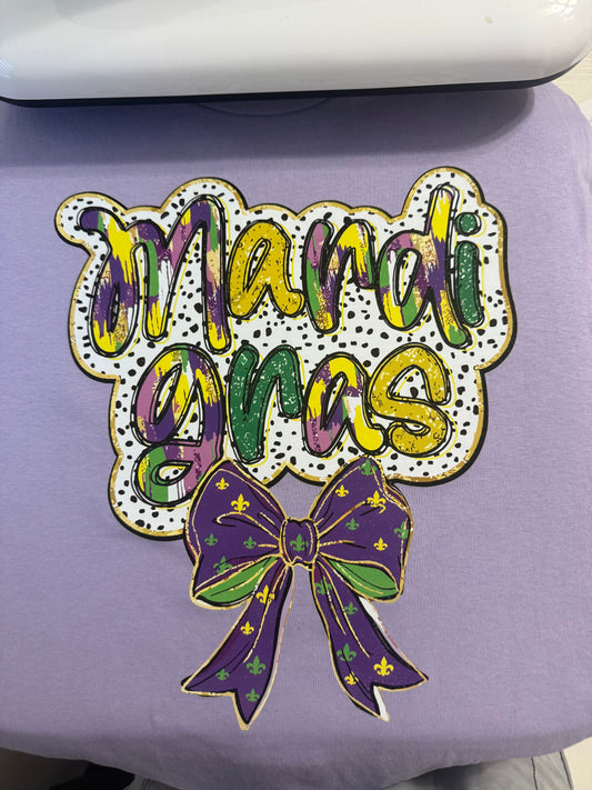 Mardi Gras Bow Shirt