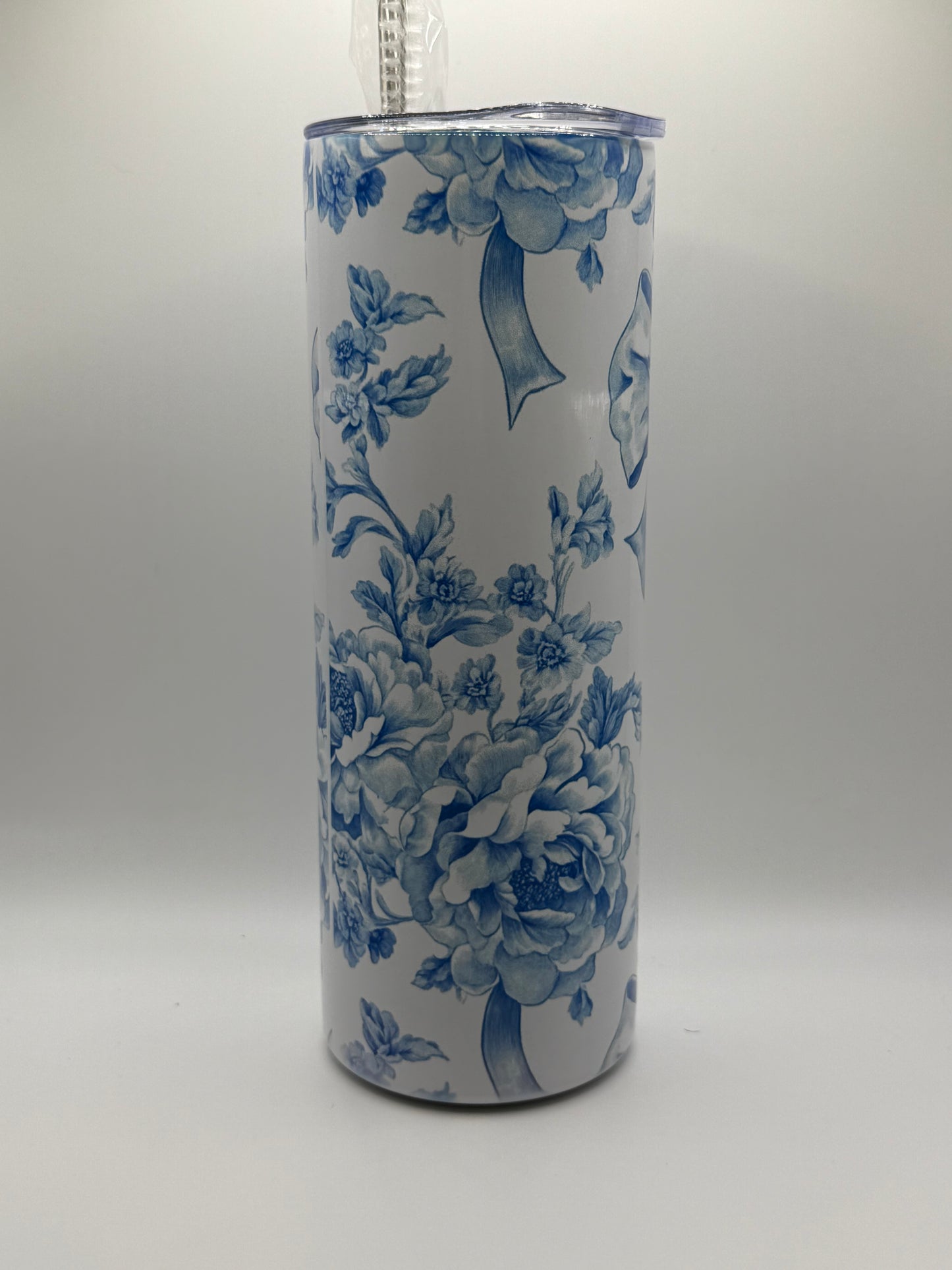 Blue and White Chinoiserie Bow Cup