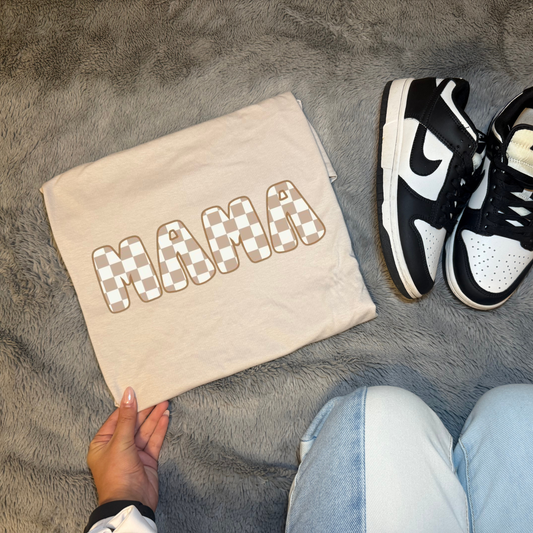 Checkered Mama Plus Shirt